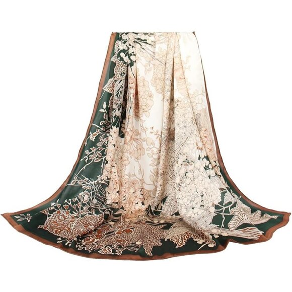 Accessories - Elegant Silk Headscarf & Shawl For Women's With Gift Packed